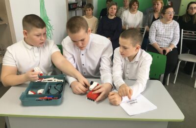 В «Точке роста» Новокулындинской школы прошло открытое мероприятие