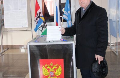 Глава Чистоозерного района Александр Аппель отдал свой голос на выборах президента