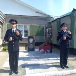 Памятный мемориал ветеранам МВД открыли у отдела полиции Чистоозерного района