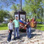 Участники автопробега «Дорогами войны» посетили Чистоозерный район