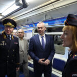 В Новосибирском метро пустили тематический поезд к юбилею Госавтоинспекции